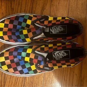 Vans Colorful Checkered Slip-Ons